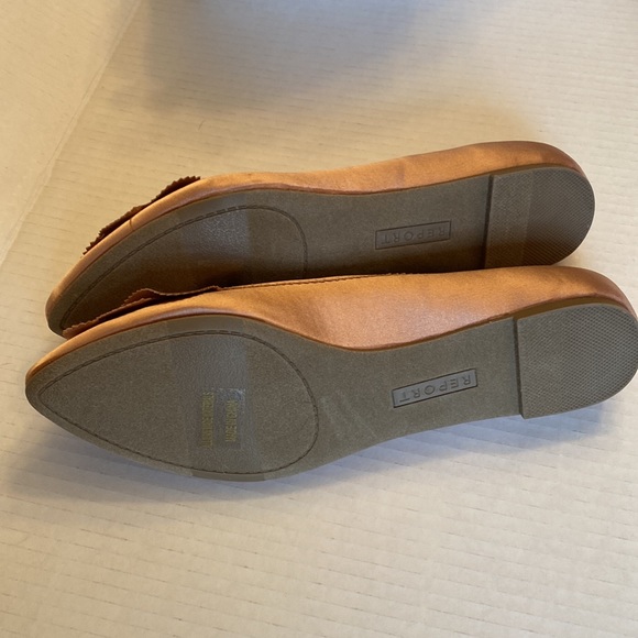 REPORT BAILA satin ruffle trim ballet flats slip on shoes - Picture 3 of 4